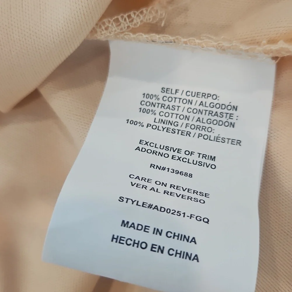 A Collective Story Peach Eyelet Maxi Dress XS | 100% Cotton | New With Tags - Picture 3 of 9